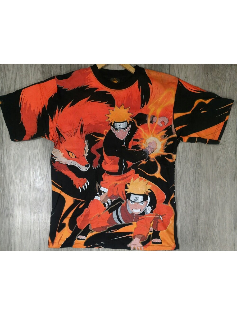 Naruto Shippuden Kurama Nine Tails AOP Anime Front Back XL